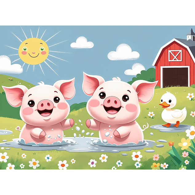 Trefl Puzzle 30: Veselý život na vidieku