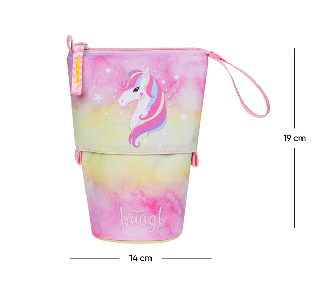 BAAGL Školský peračník Pop Up Rainbow Unicorn GRS