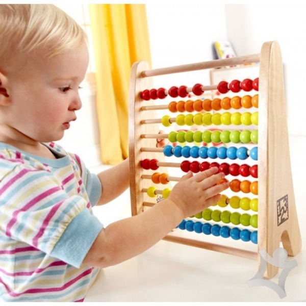 Hape korálkové počítadlo duhové