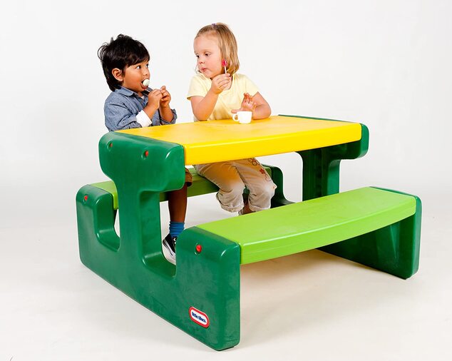 Little Tikes Detský piknikový stolík Evergreen