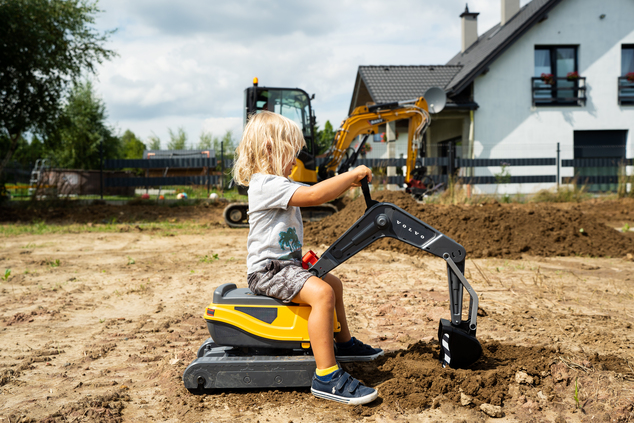 Falk Volvo Digger plne kĺbový s otvárateľným sedadlom