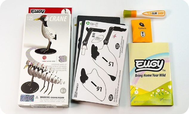 EUGY Kran 3D Kartonbausatz