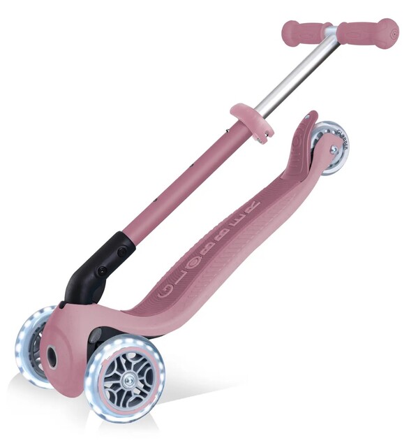 Globber kolobežka Junior Foldable lights Ecologic - Berry