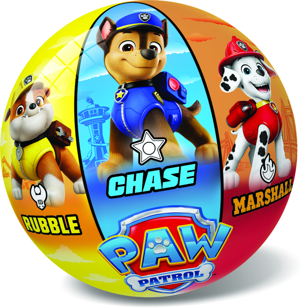 Palla Paw Patrol in gomma - non gonfiata 23 cm