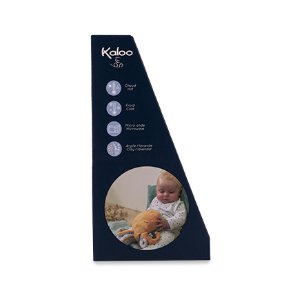 Kaloo Petit Calme Plüss polip levendulás párnával a jobb alvásért 29 cm