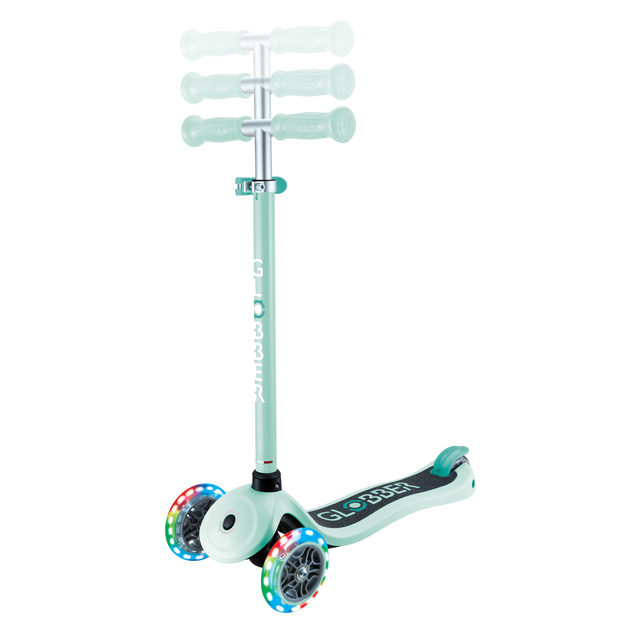Globber detská trojkolesová kolobežka - Primo Lights V2 - Svietiace Kolieska - Dark Mint