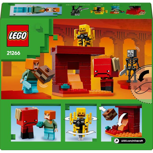 LEGO® Minecraft®  21266 Lávová bitka v Netheri