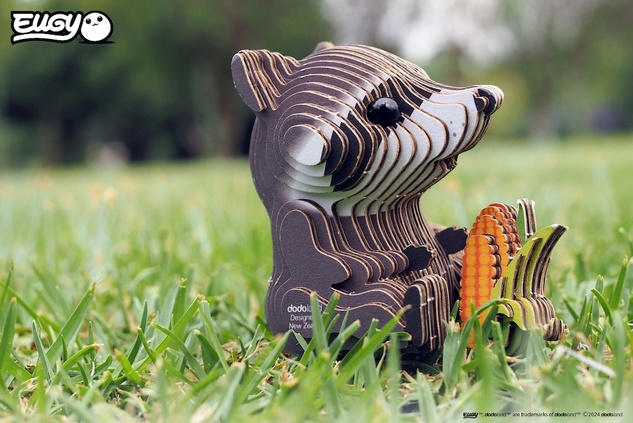 EUGY Mýval 3D kartonová skládačka