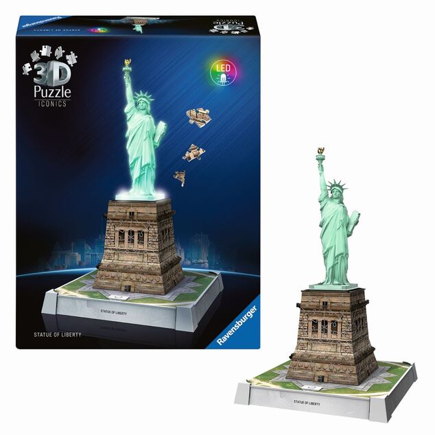 Ravensburger Iconics: Freiheitsstatue (Nacht-Edition)