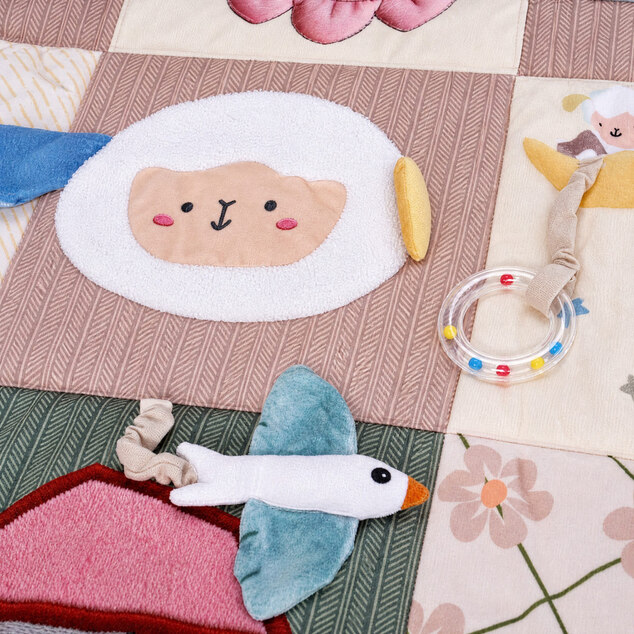 Tapis de jeu interactif Jumbo, Beige doux