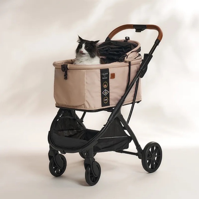 FIKAGO Katzen- / Hundewagen Agile Huggy Beige