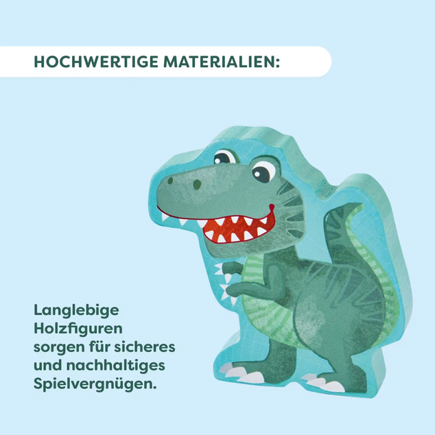 Haba Kufrík s drevenými figúrkami Svet dinosaurov