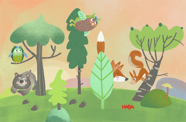 Haba Puzzle für die Kleinsten Waldtiere 6 Stk