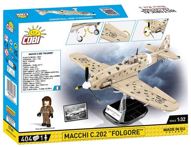 Cobi Aeronautica Macchi C.202 Folgore, 1:32, 405 k, 1 f