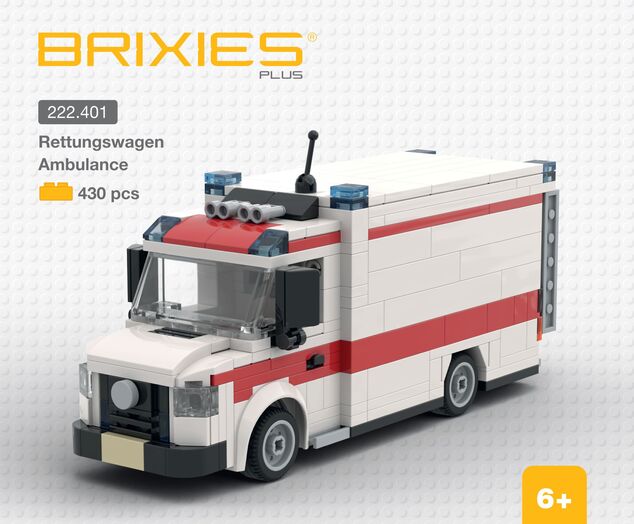 BRIXIES Plus 222.401 Sanitka s nosidlami, 430 k