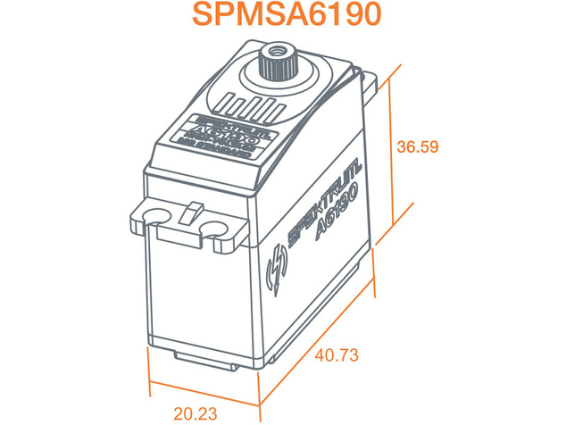 Spektrum szervo A6190 8,3 kg.cm 0,13 s/60 ° MG HV 23T