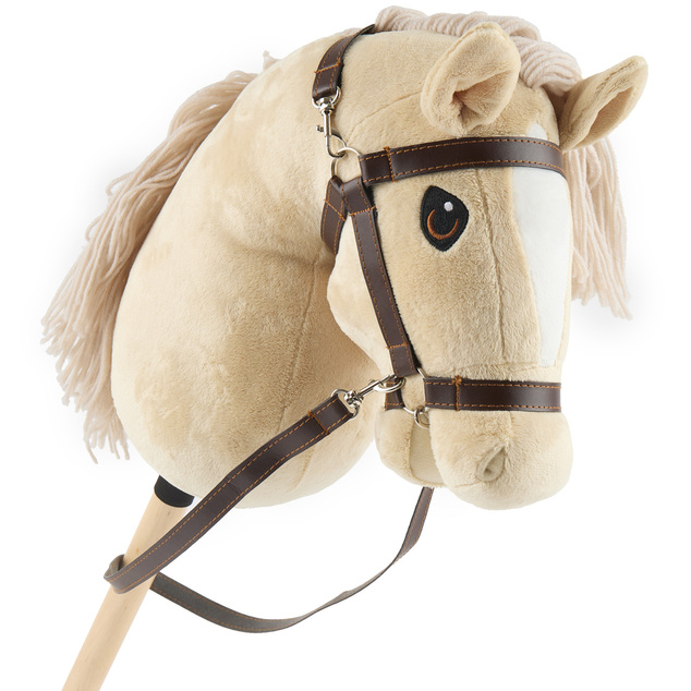 Bieco - Hobby Horsing na tyči - koník béžový, veľ. S