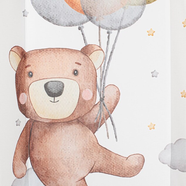 Prebaľovacia podložka Baby Mix Medvedík 47x70cm ružová