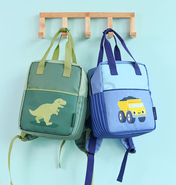 A Little Lovely Company - kleiner quadratischer Rucksack - Kipper