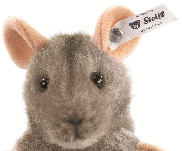 STEIFF Originals Piff souris, jouet en peluche gris clair