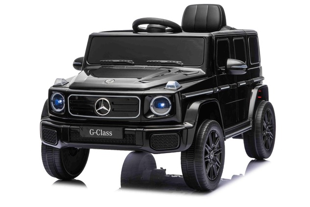 Auto elettrico Mercedes G580 12V, nero, telecomando 2,4 GHz, Bluetooth, USB