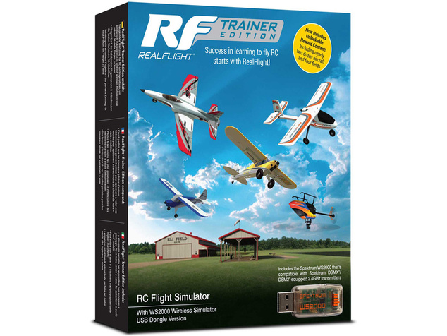 Simulateur de vol RC RealFlight Trainer Edition, interface USB sans fil WS2000