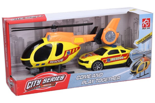 Elicottero di soccorso con effetti set 29cm