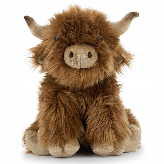 WILD LIFE Highland-Kuh realistische Plüschspielzeug 28cm