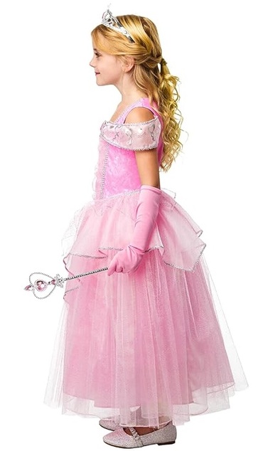 Princezná PINK detský kostým veľkosť (110-116cm)