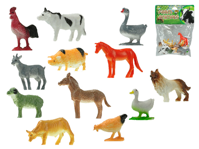 Zvieratka farma 3-5cm 12ks