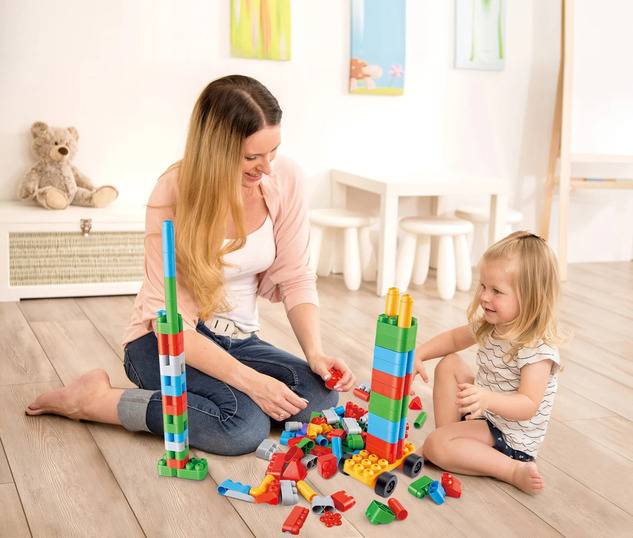 Hape Construcción PolyM 128 piezas