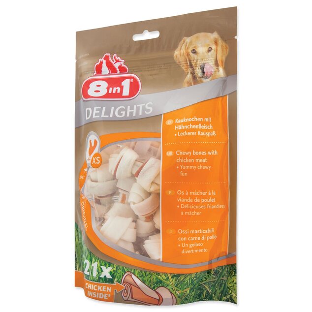 Pochúťka 8in1 Delights kosť žuvacia XS 21ks