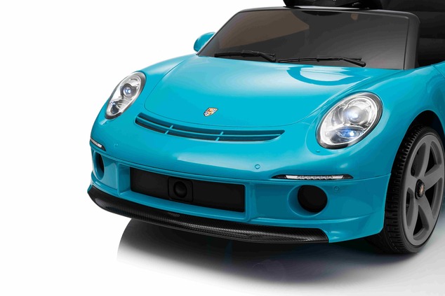 Elektrické autíčko RUF GT 12V, modré, Otváracie dvere, 2.4 GHz diaľkové ovládanie, LED sve