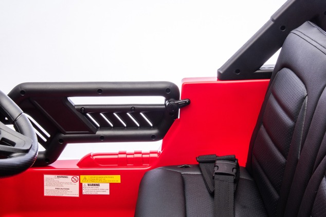 Elektrické autíčko Toyota FJ Cruiser XXL s pohonom 4x4, licencované (Dvojmiestne), červené