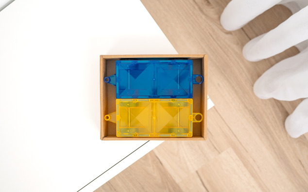 CONNETIX® Regenbogen-Auto-Set magnetisches Konstruktionsspielzeug 2 Stk.