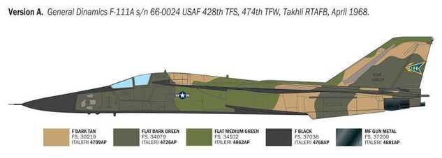 Maquette Avion 91232 - F-111 Aardvark (1:72)
