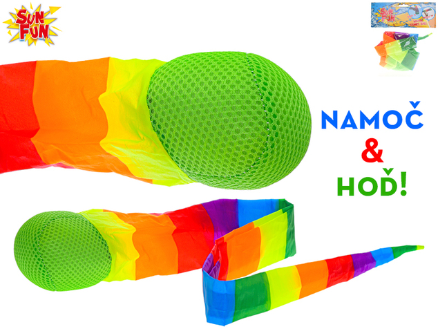 Sun Fun Palla d'acqua con nastro arcobaleno 95 cm