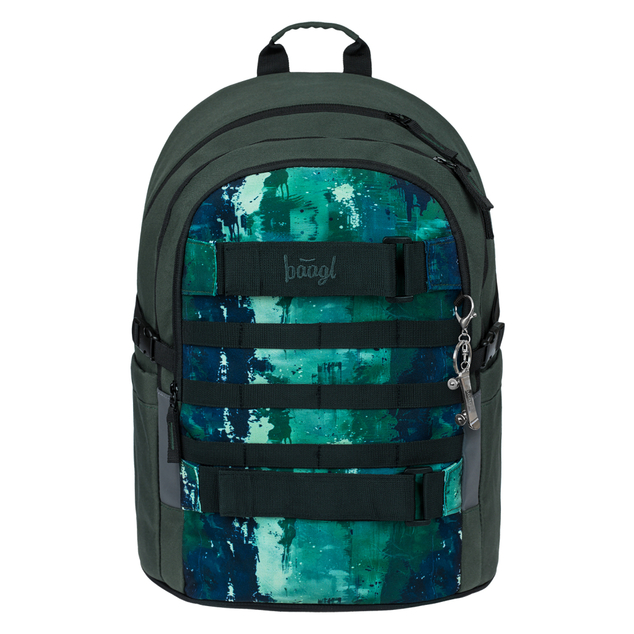 BAAGL SET 5 Skate Forest: Rucksack, Federmäppchen, Sporttasche, Gürteltasche, Laptop-Hülle