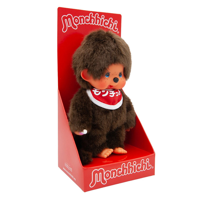 Monchhichi Mončiči ragazzo giapponese con occhi blu 20cm