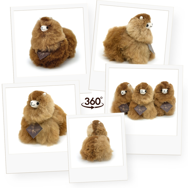 INKARI Jucărie de pluș Alpaca Mini Caramel 15cm