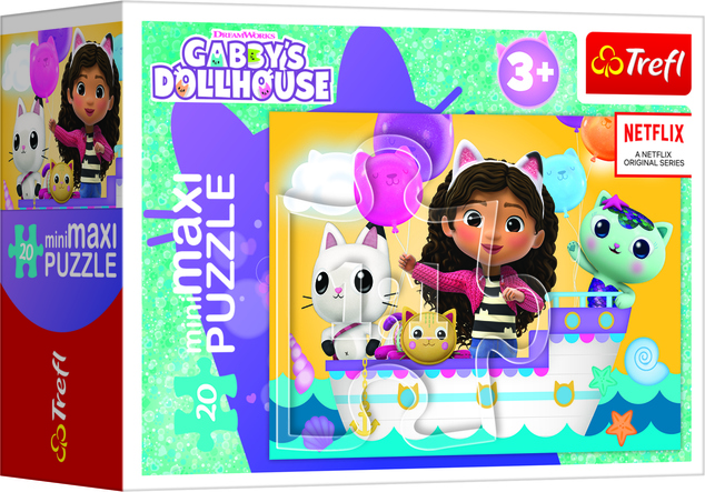 Trefl Puzzle miniMaxi 20 - Il colorato giorno di Gabby / Universal Gabby's Dollhouse