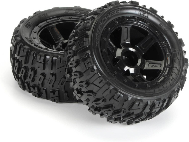 Pro-Line koleso 2.2", pneu Trencher M2, disk Desperado H12 čierny (2)