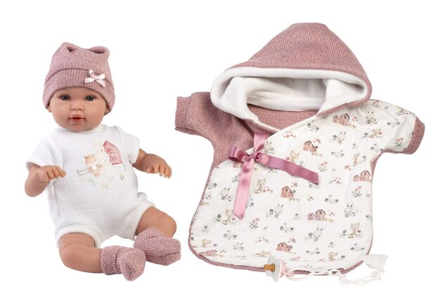 Llorens M636-50 oblečenie pre bábiku bábätko  NEW BORN veľkosti 35-36 cm s doplnkami