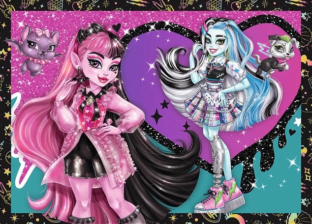 Trefl Puzzle Monster High: Elektrizujúci deň 4v1