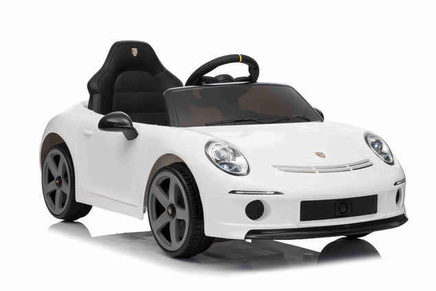 Elektrické autíčko RUF GT 12V, biele, Otváracie dvere, 2.4 GHz diaľkové ovládanie, LED sve