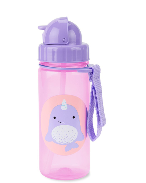 SKIP HOP Zoo Hrnček so slamkou PP bez PVC a BPA Narval 12 m+