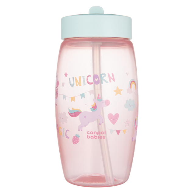 Canpol Babies Fľaša športová so sklápacím náustkom Unicorns 400ml