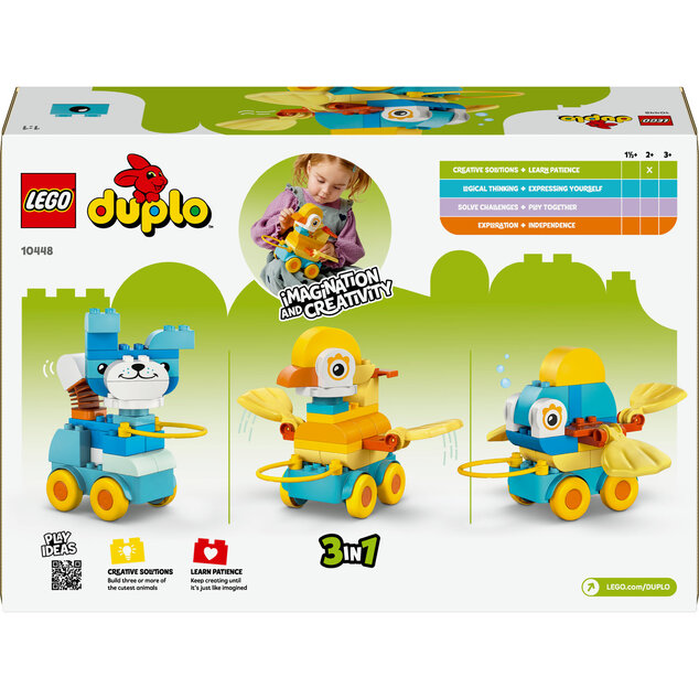 LEGO® DUPLO® 10448 3 v 1: Zvieratká na kolieskach
