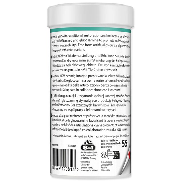 Pochúťka 8in1 Vitality Glucosamine + MSM  Adult &amp; Senior  55 tbl.
