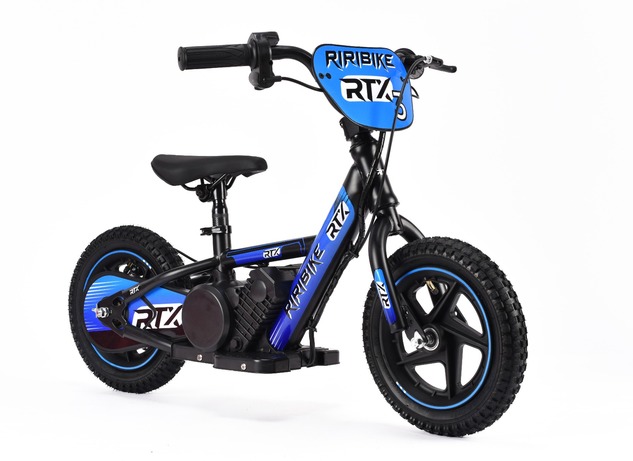 Detské elektrické odrážadlo RIRIBIKE RTX3 24V (12”), modré, Lítiová batéria, 100W motor, K